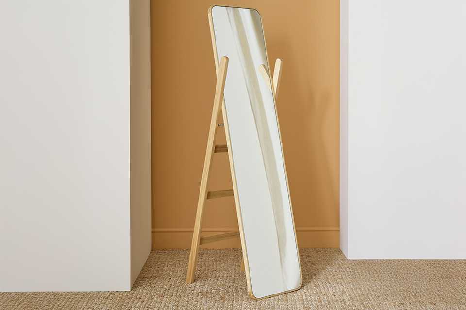 Habitat Wooden Freestanding Mirror.