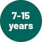 7 - 15 years.