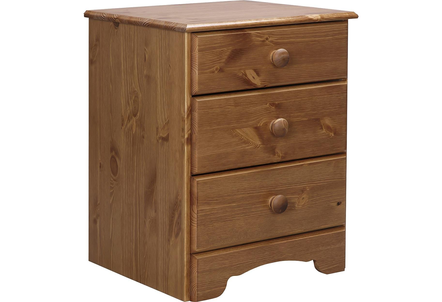 HOME Nordic 3 Drawer Bedside Chest - Pine. £24.99 at Argos | Price Drop