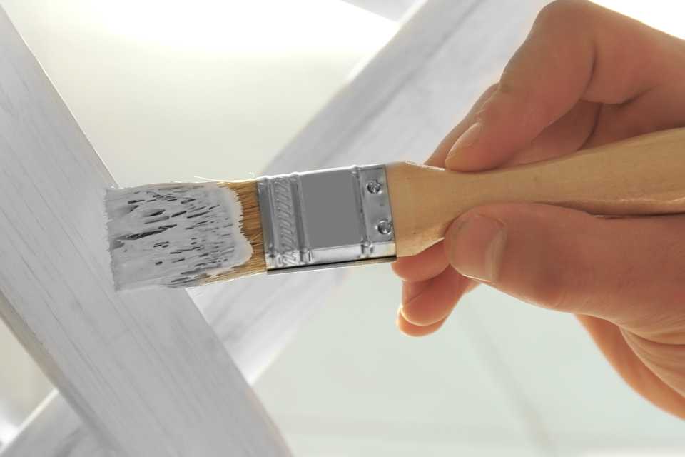 Paint by hand.