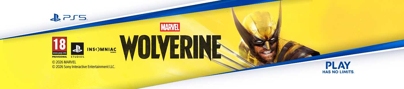 PS5. Marvel Wolverine. Play has no limits.