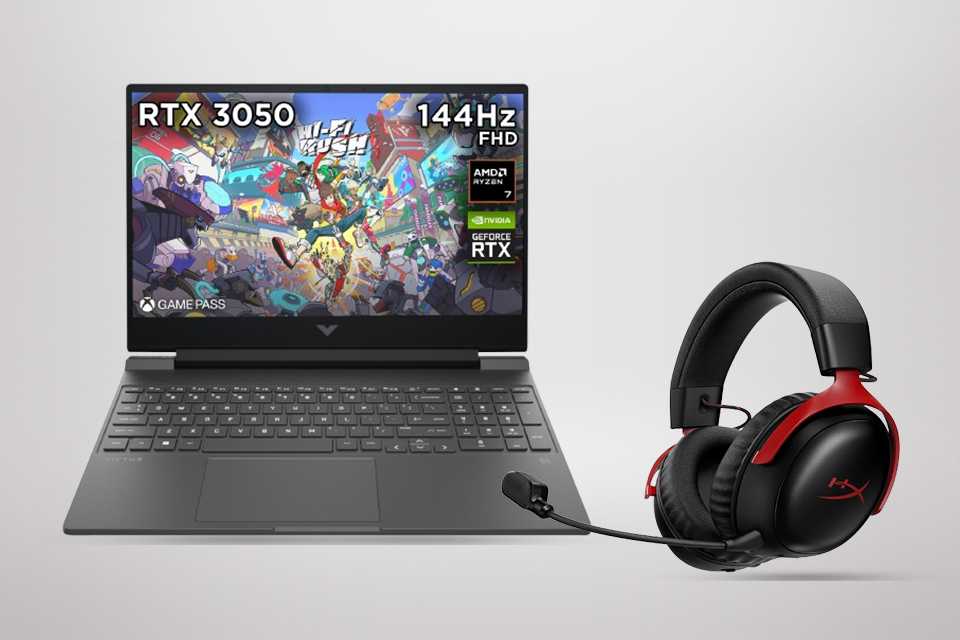 Buy a selected gaming PC or laptop. And get 30% off a HyperX Cloud III S wireless black and red headset.
