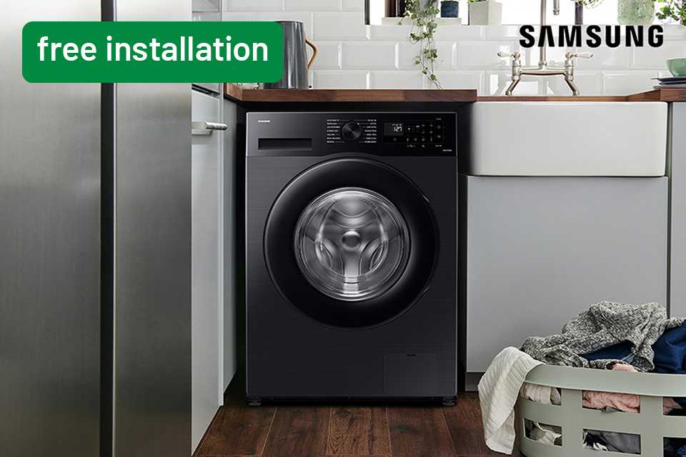 Shop free installation on selected Samsung laundry & dishwashing appliances. Shop now.