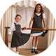 Girls' uniform.