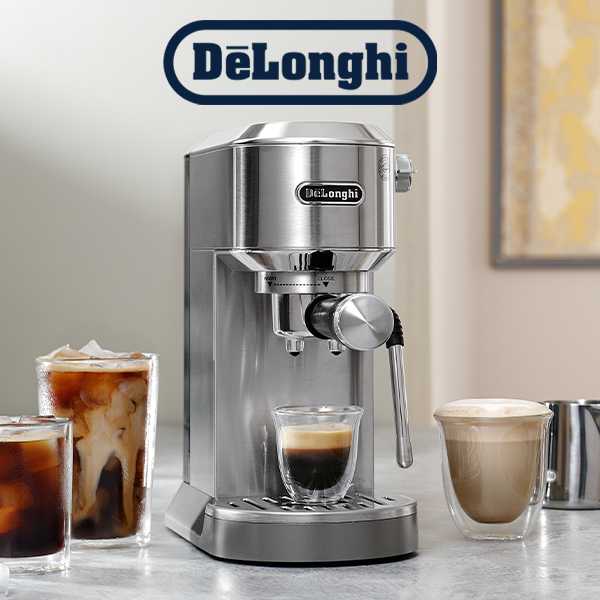 New De'longhi Dedica Duo. Your coffee shop at home.