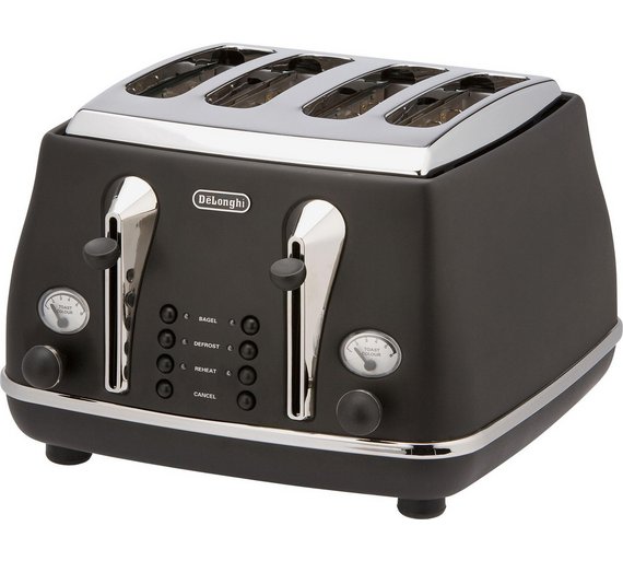Buy De'Longhi Micalite 4 Slice Toaster Black at Argos.co.uk Your