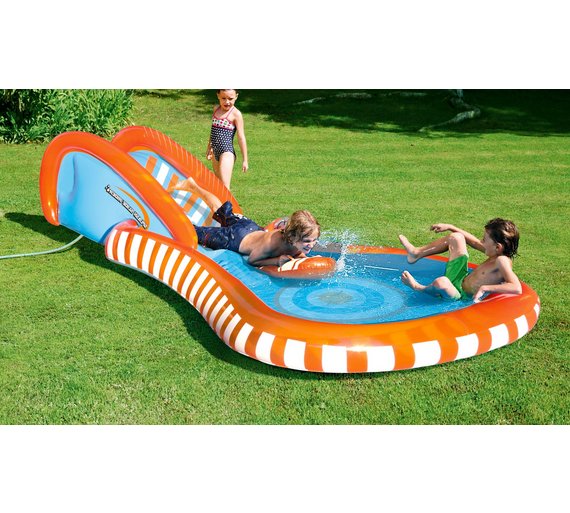 chad valley slide and splash inflatable bowling