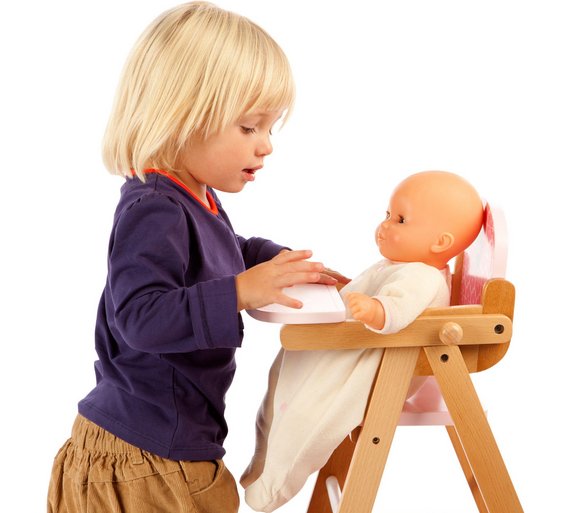 Buy Tidlo Wooden Folding Doll High Chair at Argos.co.uk - Your Online