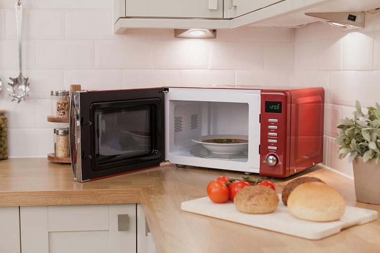 Buying a microwave.