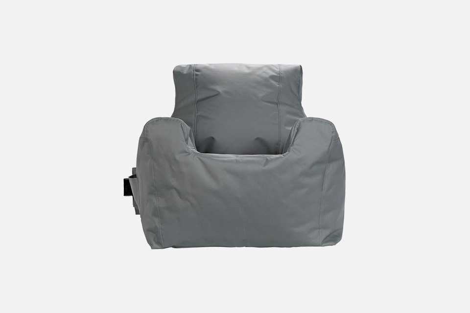 Kaikoo large grey teenager bean bag chair.