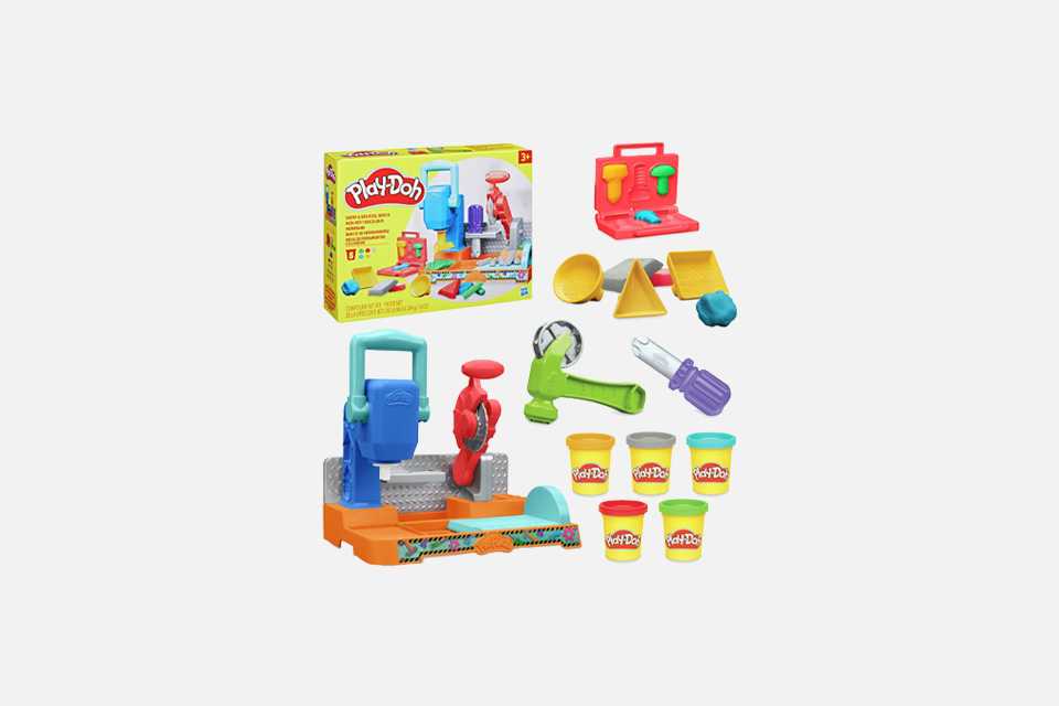 A Play-Doh Stamp And Saw Tool Bench Playset.