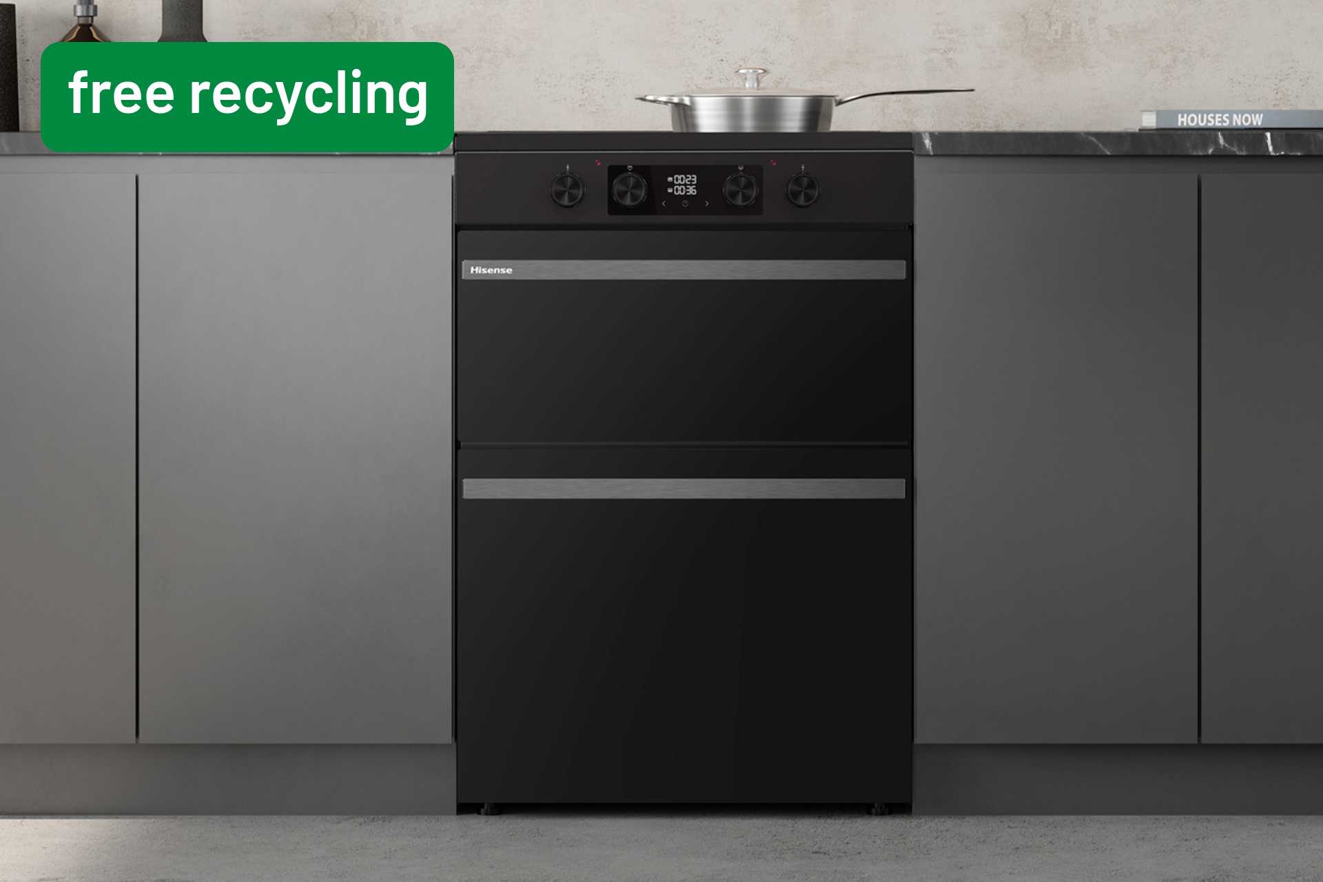 Recycling on us! Shop free recycling on selected large appliances.