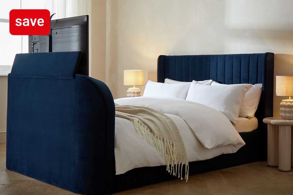 Save up to 1/3 on selected TV beds. Ideal for when matchtime meets bedtime.
