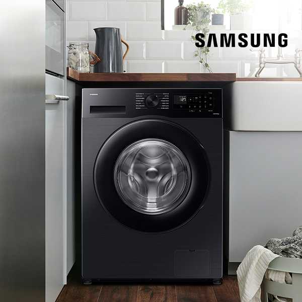 Shop free installation on selected Samsung laundry & dishwashing appliances.