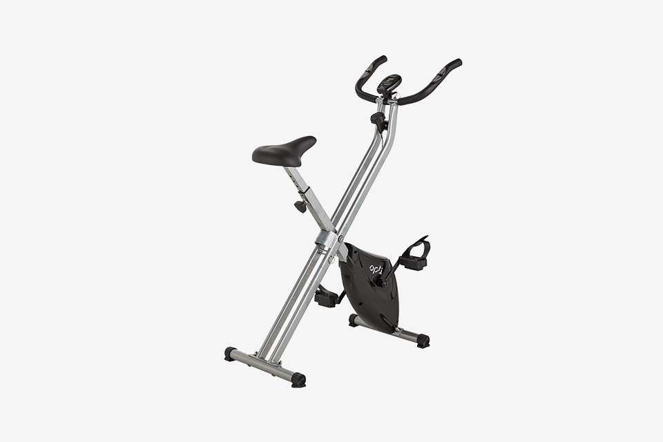 An Opti folding magnetic exercise bike.
