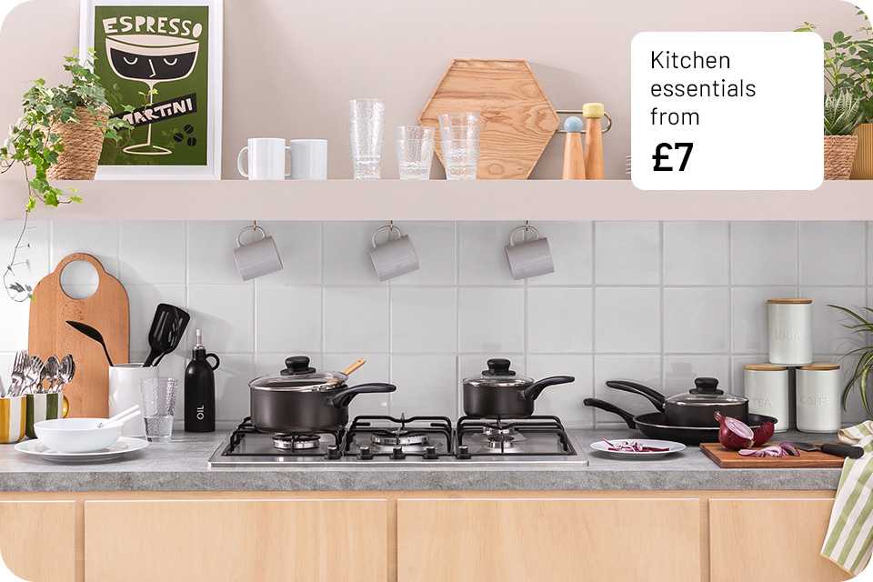 Kitchen essentials from £7