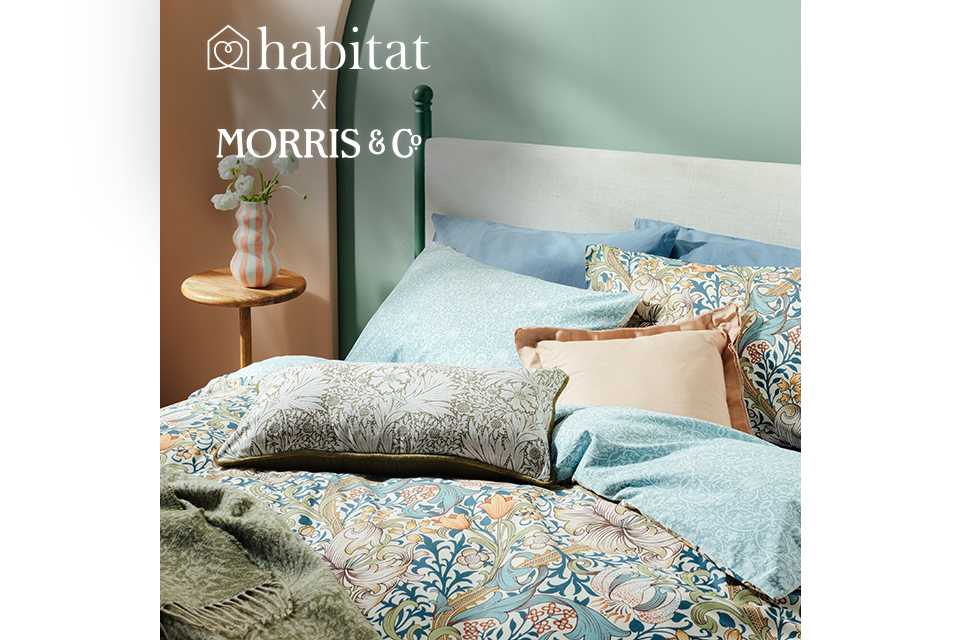 Habitat x Morris & Co. Shop the collection.