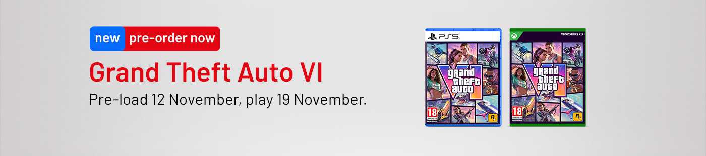 Grand Theft Auto VI. Pre-load 12 November, play 19 November.