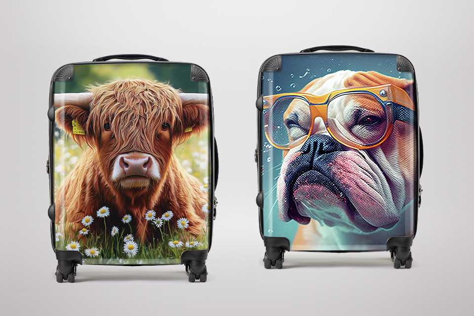 Travel elevated with Warren Reed’s signature designer luggage.