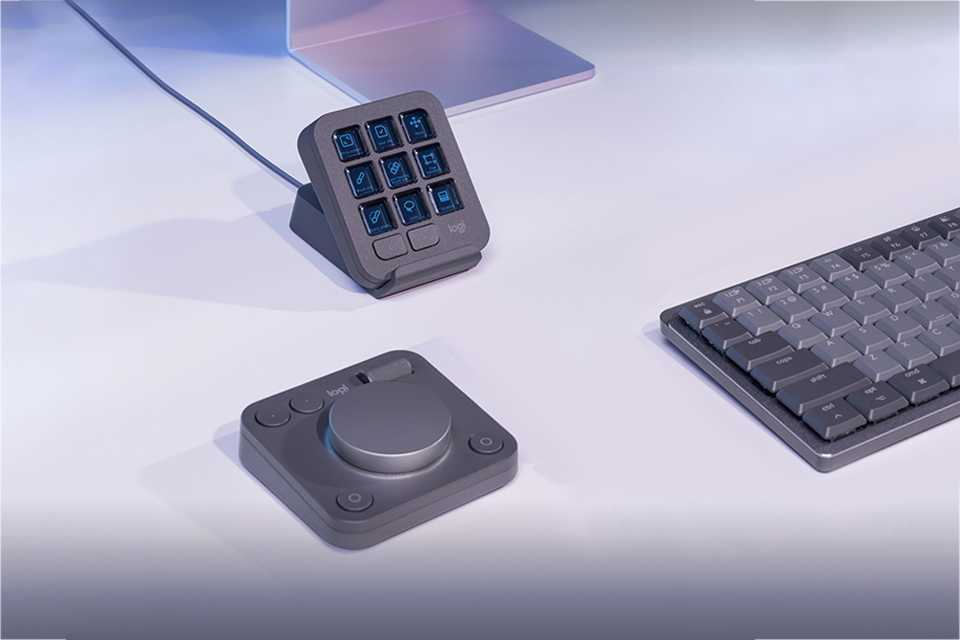 A Logitech MX Creative Console.