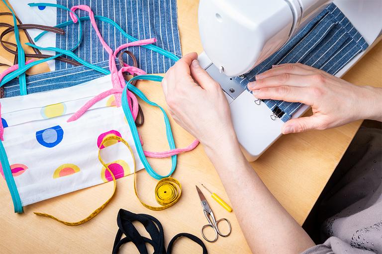 Sewing machine guide.