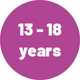 13-18 years.