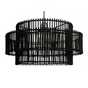 Black & grey lamp shades.