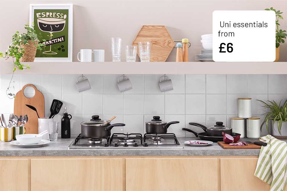 Get set for university. Everything you need for uni living, in one place.