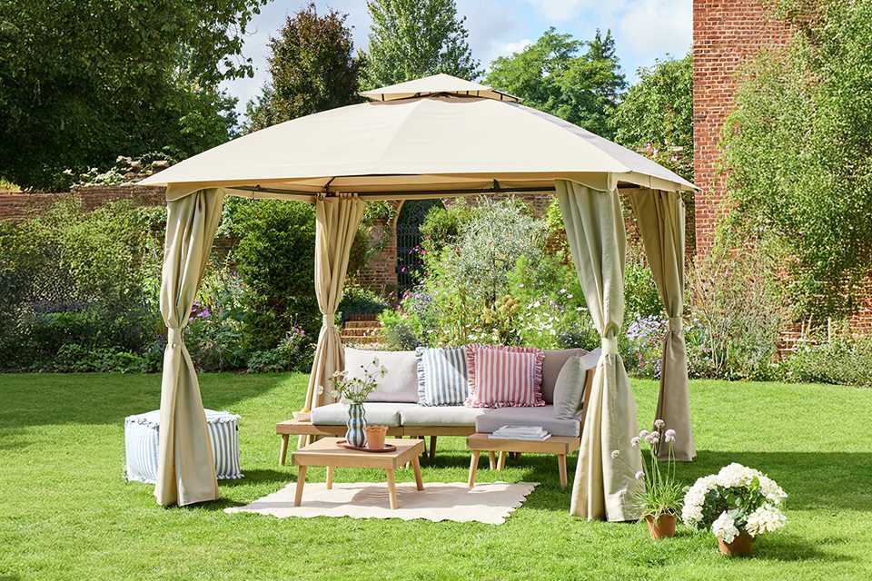 Shelter, shade and summer vibes. Find the perfect gazebo for every outdoor occasion.