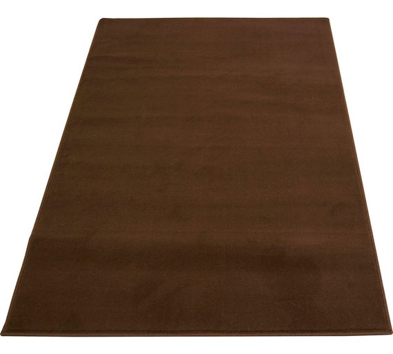 Buy Maestro Plain Chocolate Rug 80 x 150cm at Argos.co.uk Your
