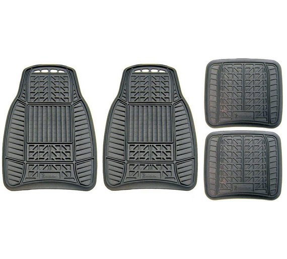 Buy Michelin All Weather Set of 4 Rubber Car Mat Set Black at Argos