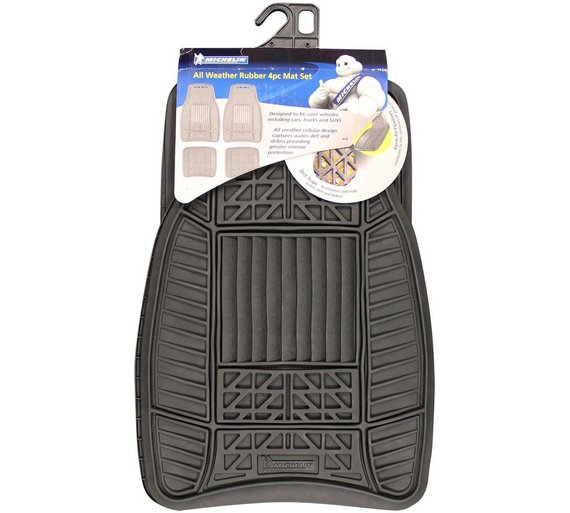 Buy Michelin All Weather Set of 4 Rubber Car Mat Set Black at Argos