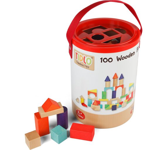 Buy Tildo Wooden Blocks in Tub at Argos.co.uk Your Online Shop for
