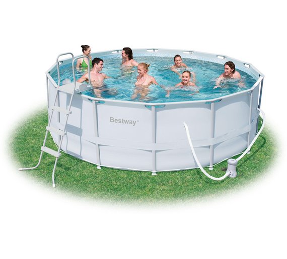 Buy Bestway 14' Steel Pro Frame Pool Set at Argos.co.uk - Your Online Shop for Pools and