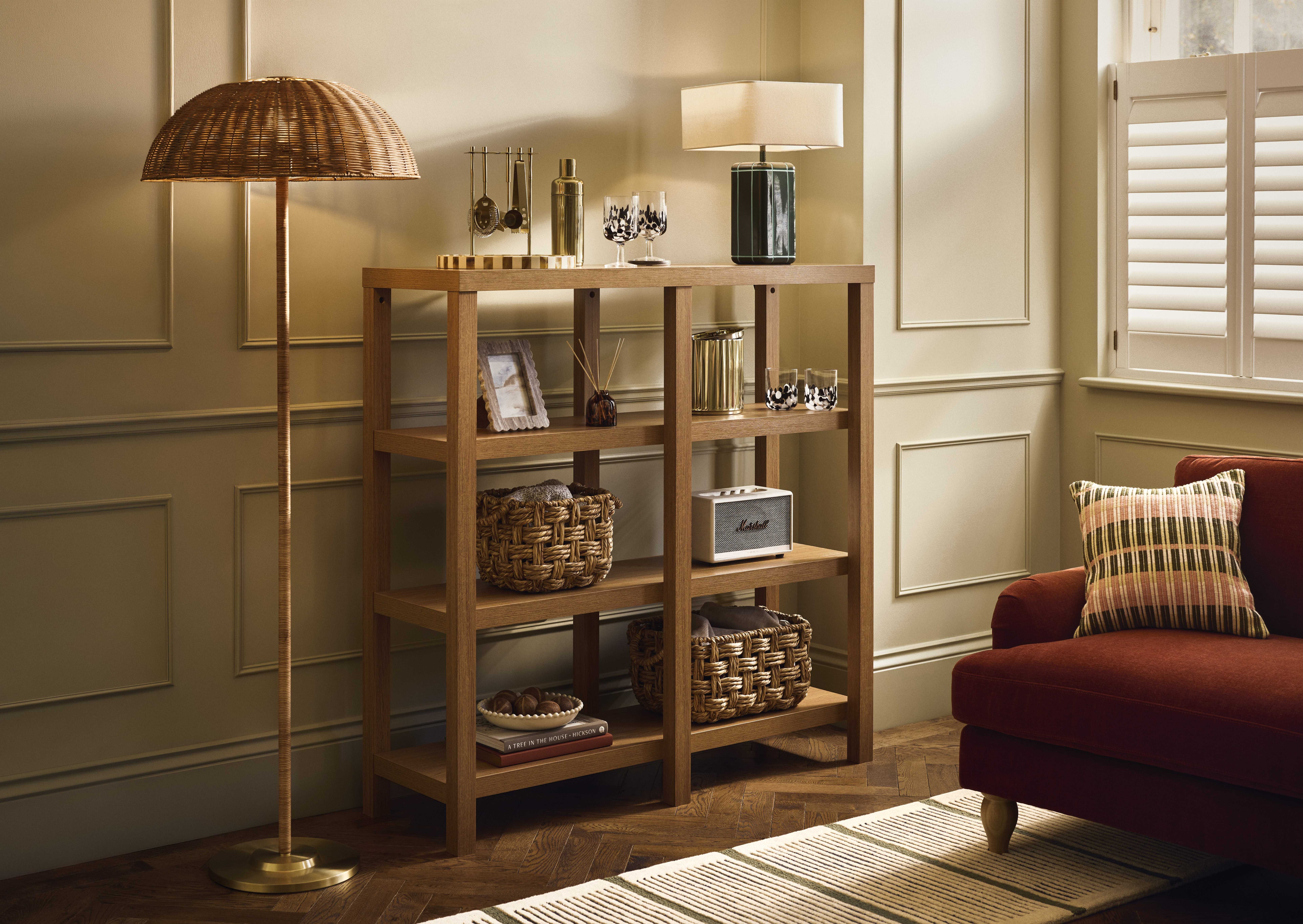 Argos home ideas lamp on bedside table