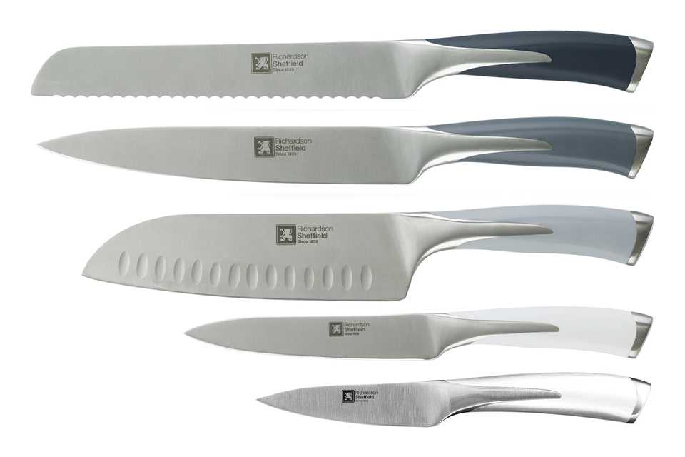 High carbon stainless steel knives.