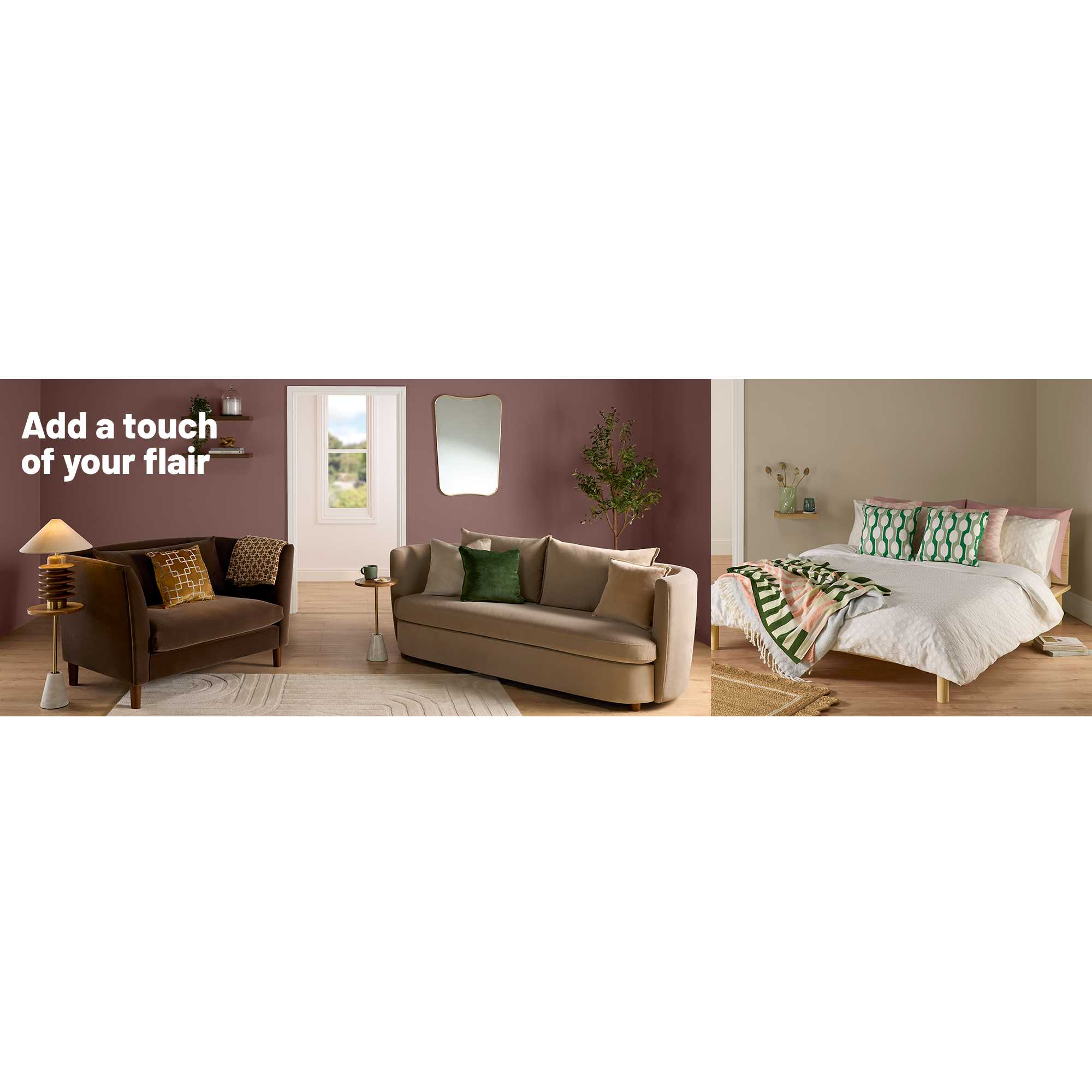 Add a touch of boutique flair with Agos living room painted navy with glam furniture in wood and cream and gold accessories.
