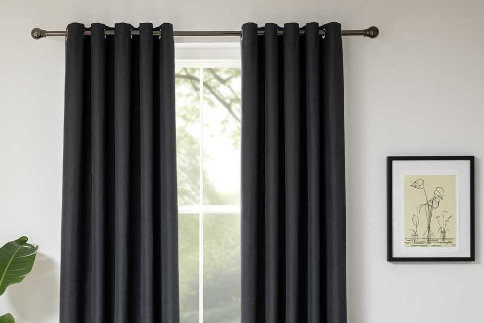 Blackout curtains. Remove unwanted light and reduce noise in a room.