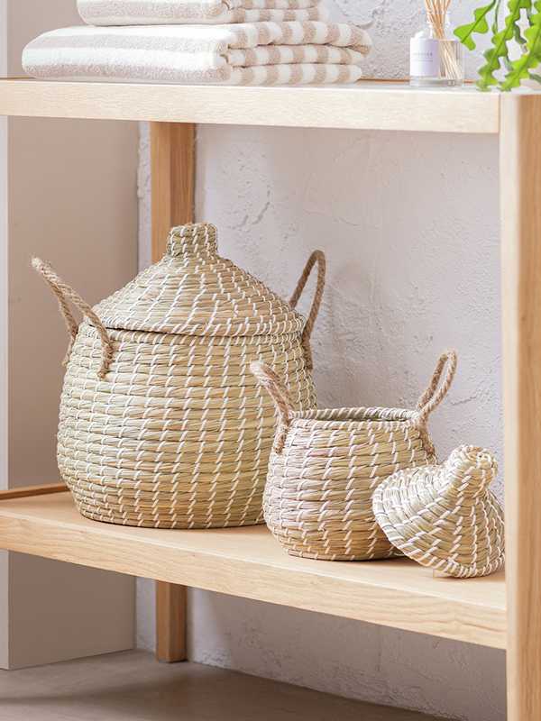 Winter tidy up. Includes storage baskets, boxes, bathroom organisers and more.