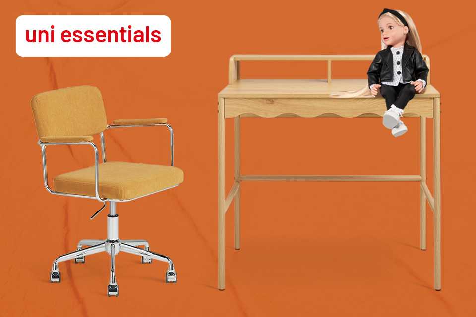 Save 20% on selected uni furniture when you spend £100