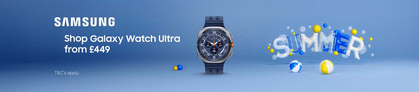 Samsung. Shop Galaxy Watch Ultra from £449.
