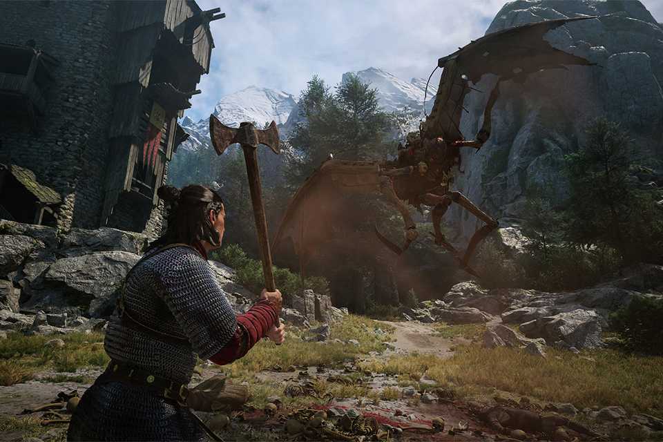 A screengrab from The Blood of Dawnwalker PS5 Game.
