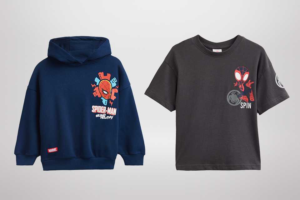 Spider-Man clothing.