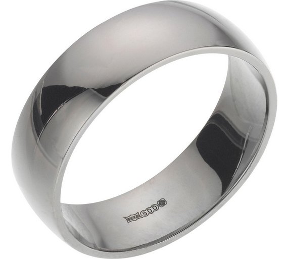 Buy Palladium Court Shape Wedding Ring at Argos.co.uk Your Online Shop for Men's wedding rings