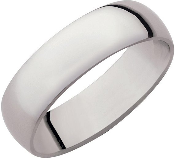 Buy Palladium Court Shape Wedding Ring at Argos.co.uk Your Online Shop for Men's wedding rings