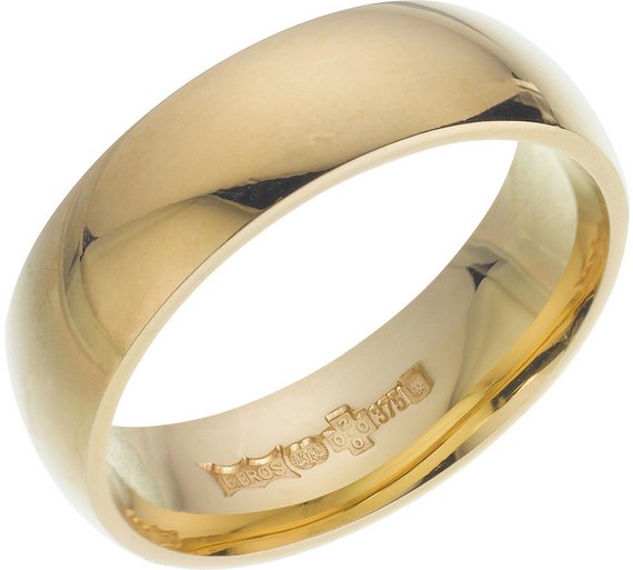 Buy 9ct Gold Lightweight Court Shape Wedding Ring 6mm at Argos.co.uk