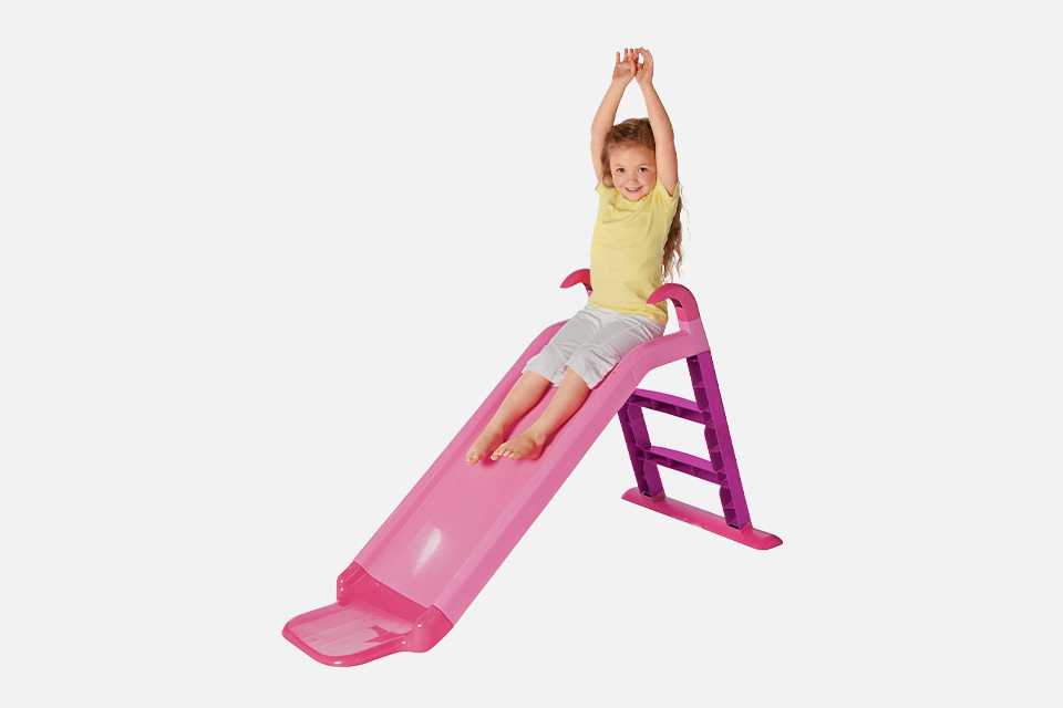 Chad Valley 4ft Kids Garden Slide - Pink.
