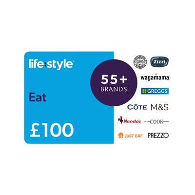 A Lifestyle Eat 100 GBP Gift Card.