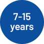 7 - 15 years.