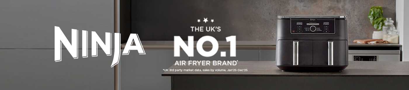 Ninja. The UK's no. 1 Air fryer brand.